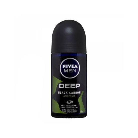 رول ضد تعریق مردانه نیوآ مدل Deep Black Carbon Amazonia حجم 50 میلی لیتر