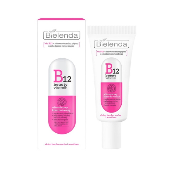 کرم مرطوب کننده صورت B12 ویتامین بیوتی بی یلندا حجم 50 میلی لیتر