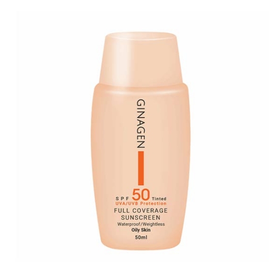 ضد آفتاب ژیناژن بی رنگ SPF50 مناسب پوست مختلط و چرب حجم 50 میلی لیتر