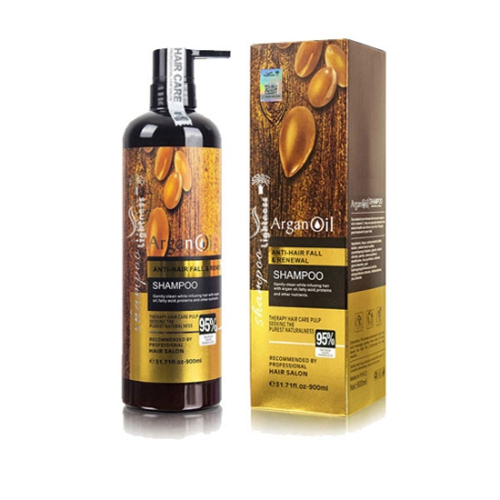 شامپو روغن آرگان اصلی لایتنس حجم 900 میلی لیتر